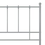 vidaXL Cadre de lit sans matelas gris métal 120x200 cm