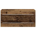 vidaXL Cabinet de lavabo de salle de bain avec lavabo intégré en bois récupéré