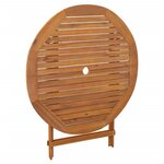 vidaXL Ensemble à manger de jardin 5 Pièces Bois d'acacia solide