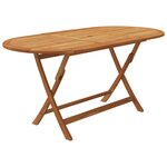 vidaXL Ensemble à manger d'extérieur pliable 7Pièces Bois d'acacia solide
