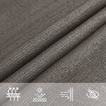 vidaXL Voile d'ombrage 160 g/m² Anthracite 3x4 5 m PEHD