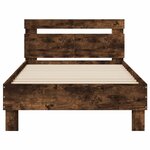 vidaXL Cadre de lit sans matelas avec lumières LED 100x200 cm