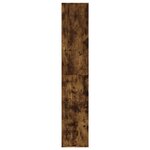 vidaXL Meuble à chaussures Chêne fumé 54x34x183 cm Bois d'ingénierie
