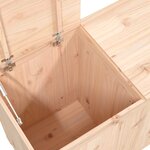 vidaXL Boîte à linge 88 5x44x66 cm Bois massif de pin