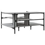 vidaXL Table basse sonoma gris 100x100x48 5 cm bois d'ingénierie