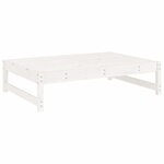 vidaXL Salon de jardin 2 Pièces blanc bois de pin massif