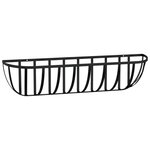 vidaXL Jardinières murales 2 Pièces en coco noir 61x19x16 cm acier