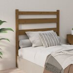 vidaXL Tête de lit Marron miel 106x4x100 cm Bois massif de pin
