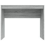 Bureau table poste de travail meuble d'ordinateur informatique étude sonoma 90 x 40 x 72 cm bois d'ingénierie gris 02_0023966