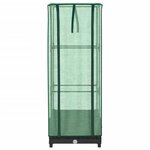 vidaXL Jardinière surélevée avec housse aspect rotin 40x40x123 cm