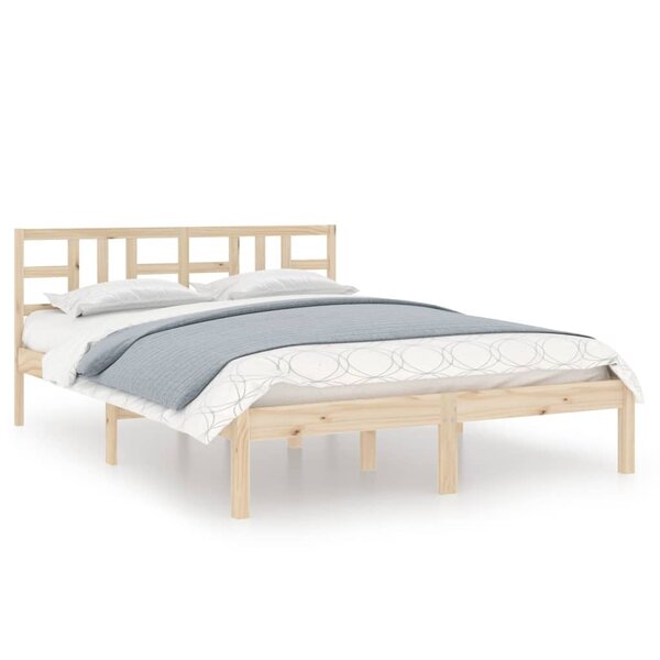 vidaXL Cadre de lit sans matelas 120x190 cm bois massif