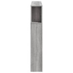 vidaXL Tête de lit à LED sonoma gris 120x18 5x103 5 cm bois ingénierie