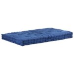 vidaXL Coussins de plancher de palette lot de 2 Coton Bleu clair
