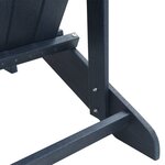 vidaXL Chaise Adirondack bleu marine 74x82x91 cm HDPE