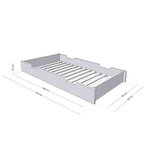 Tiroir de lit 90 x 160 BUDDY - beige