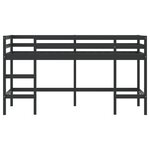 vidaXL Lit mezzanine enfants échelle 90x190 cm bois pin massif