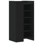 vidaXL Armoire à chaussures noir 52x37 5x100 cm bois d'ingénierie