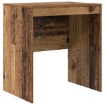 vidaXL Bureau avec rangement Bois ancien Bois d'ingénierie