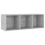 vidaXL Meubles TV 4 Pièces Gris béton 107x35x37 cm Aggloméré