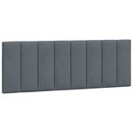 vidaXL Cadre de lit avec LED sans matelas gris foncé 140x190cm velours