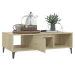 vidaXL Table basse chêne sonoma 103 5x60x35 cm bois d'ingénierie