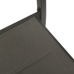 vidaXL Chaises de jardin lot de 2 Textilène acier Gris et anthracite