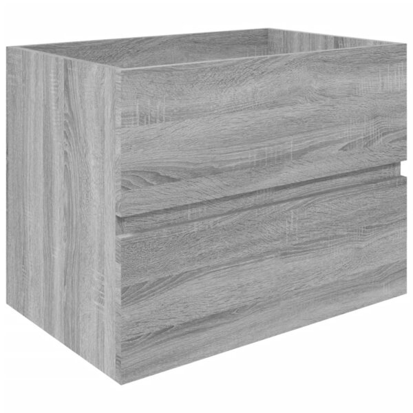vidaXL Armoire d'évier Sonoma gris 60x38 5x45 cm Bois d'ingénierie