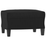 vidaXL Ensemble de canapés 3 Pièces noir similicuir