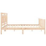 vidaXL Cadre de lit sans matelas 200x200 cm bois massif de pin