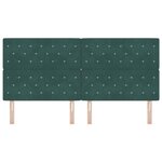 vidaXL Dossier LED Vert Foncé 100 cm Velours