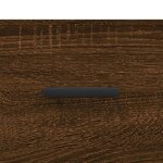 vidaXL Buffet Chêne marron 34 5x34x90 cm Bois d'ingénierie