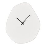Horloge murale organique Vienna ciment blanc cassé 28 x 33 cm