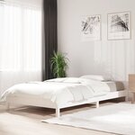 vidaXL Lit empilable sans matelas blanc 90x200 cm bois de pin massif