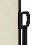 vidaXL Auvent latéral rétractable crème 220x300 cm