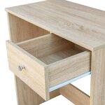 vidaXL Coiffeuse Bois d’ingénierie 75x40x141 cm Chêne