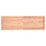 vidaXL Étagère murale marron clair bois chêne massif traité