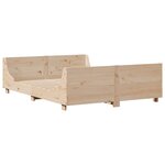 vidaXL Cadre de lit sans matelas 135x190 cm bois de pin massif