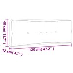 vidaXL Coussins de palette lot de 5 rayures bleues et blanches tissu