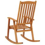 vidaXL Chaise à bascule bois d'acacia massif
