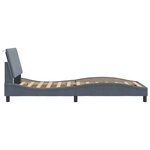 vidaXL Cadre de lit sans matelas gris foncé 100x200 cm velours