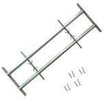 vidaXL Grille réglable de sécurité de fenêtres et 2 barres 700-1050 mm