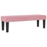 vidaXL Lit Box Spring avec Matelas & Banc Rose 160x200 cm Velours