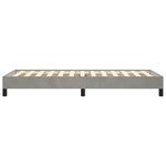 vidaXL Cadre de lit sans matelas gris clair 90x200 cm velours