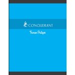 Cahier TP 17x22cm 24p+24p grands carreaux/uni blanc 70g/90g coloris aléatoires CONQUÉRANT