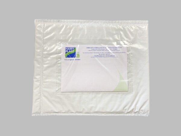 1000 Pochettes plastique adhésives document ci-inclus – 235x175mm