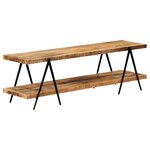vidaXL Meuble TV 160x40x50 cm Bois solide de manguier