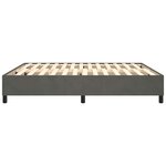 vidaXL Cadre de lit sans matelas gris foncé 200x200 cm velours