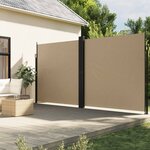 vidaXL Auvent latéral rétractable beige 220x1000 cm