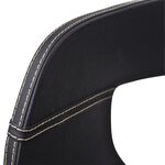vidaXL Chaises à manger lot de 6 noir bois courbé et similicuir