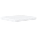 vidaXL Lit avec matelas cappuccino 160x200 cm similicuir